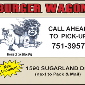$25 Gift Certificate to The Burger Wagon (12 Available)