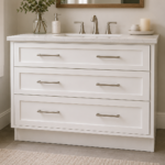 Brand-New 48" White Shaker Three-Drawer Base Cabinet