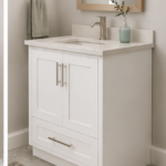 Brand-New 34½" White Shaker Vanity Cabinet