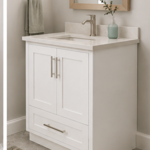 Brand-New 34½" White Shaker Vanity Cabinet