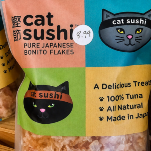 7 Ounce Bag of Cat Sushi, Dried Bonito Tuna Treats for Cats