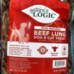 1# Bag of Nature's Logic, Beef Lung Treat for Dogs and Cats