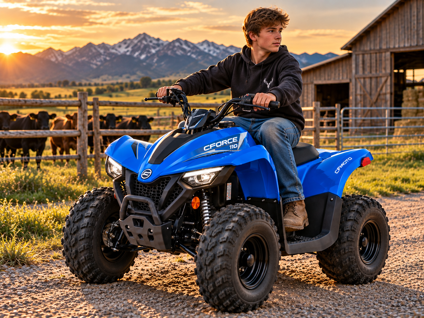 NEW 2023 CFMOTO CFORCE 110 Youth-Sized ATV from Hando's Service Center