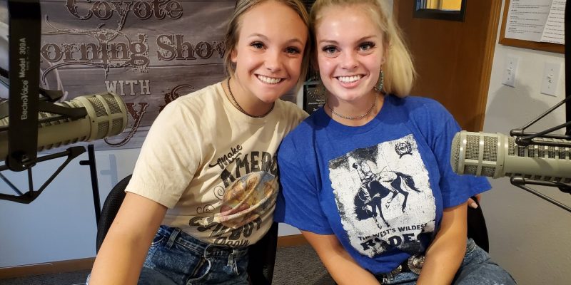 Miss Cheyenne Frontier Days And Her Lady In Waiting Visit 2022 Sheridan WYO Rodeo