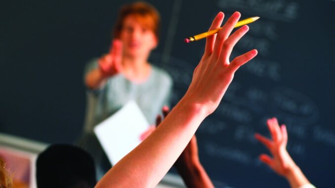 Class Hands Raised