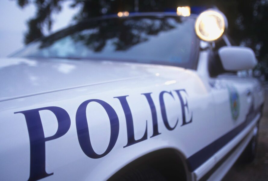 Police car lights