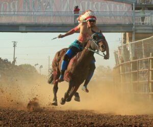 Sheridan WYO Rodeo Wednesday Indian Relay