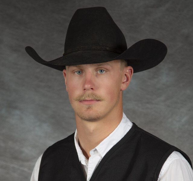 Jake Schlattman Of Sheridan College Men’s Rodeo Team Wins Saddle Bronc Regional Belt Buckle
