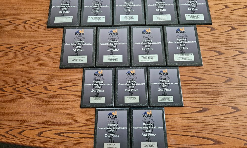 Sheridan Media Wins 14 Awards At 2026 WY Association Of Broadcasters Convention