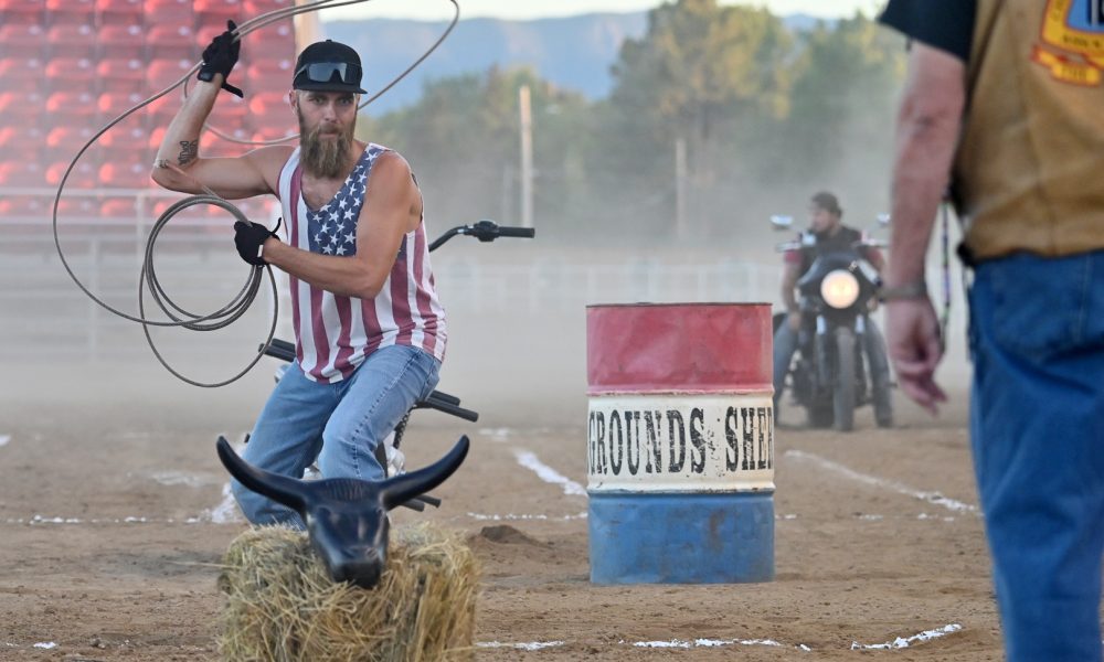 Steer roping and Iron Horses